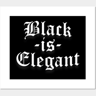 Black Is Elegant Posters and Art